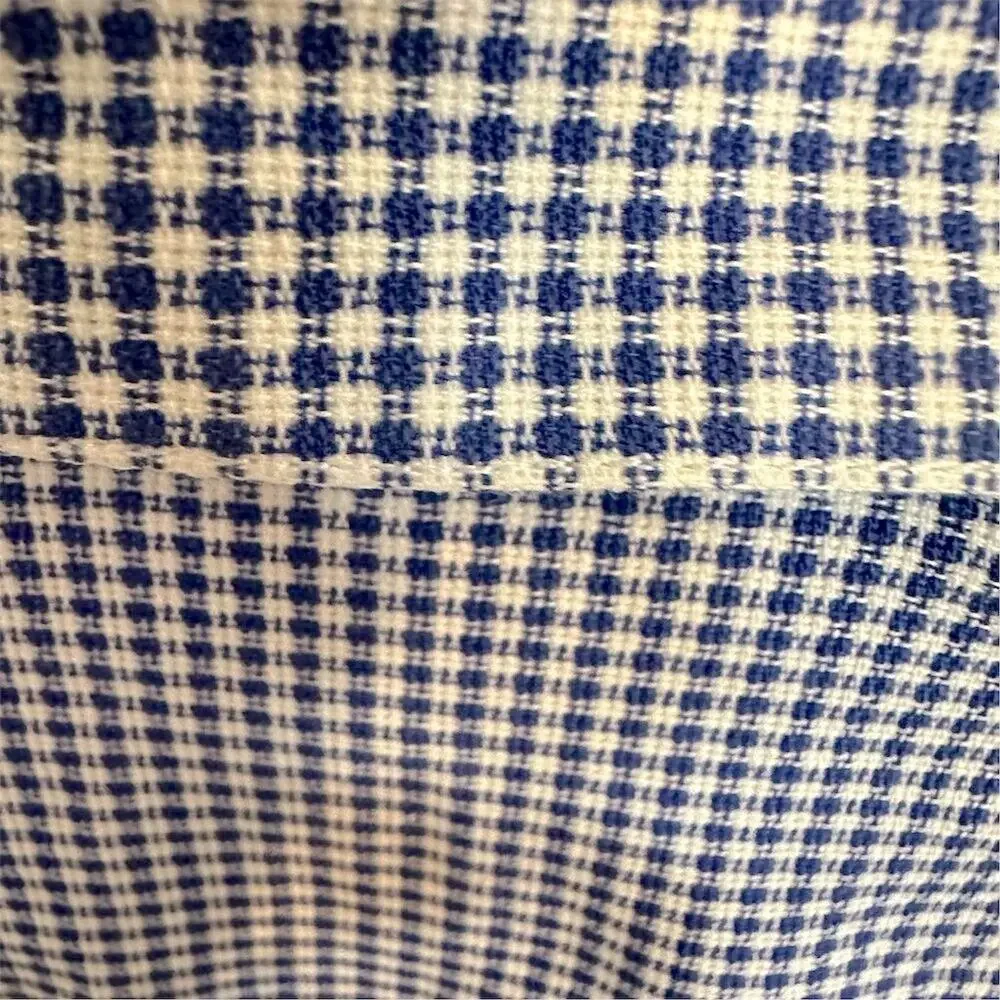 Giorgio Armani Men's XL Blue Checkered Long Sleeve Dress Shirt‎ - Picture 6 of 16